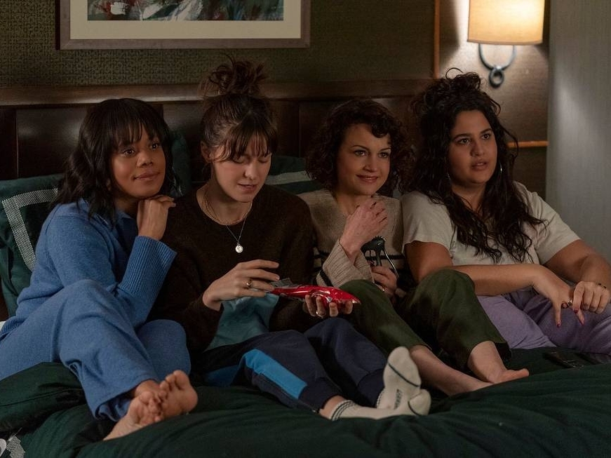 caption: <em>Girls On The Bus</em> was the first TV series to depict access to abortion via telehealth.