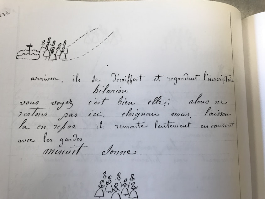 caption: Pacific Northwest Ballet relied on several sources to reconstruct the classic ballet 'Giselle' included notes made in the mid 19th century by Henri Justement
