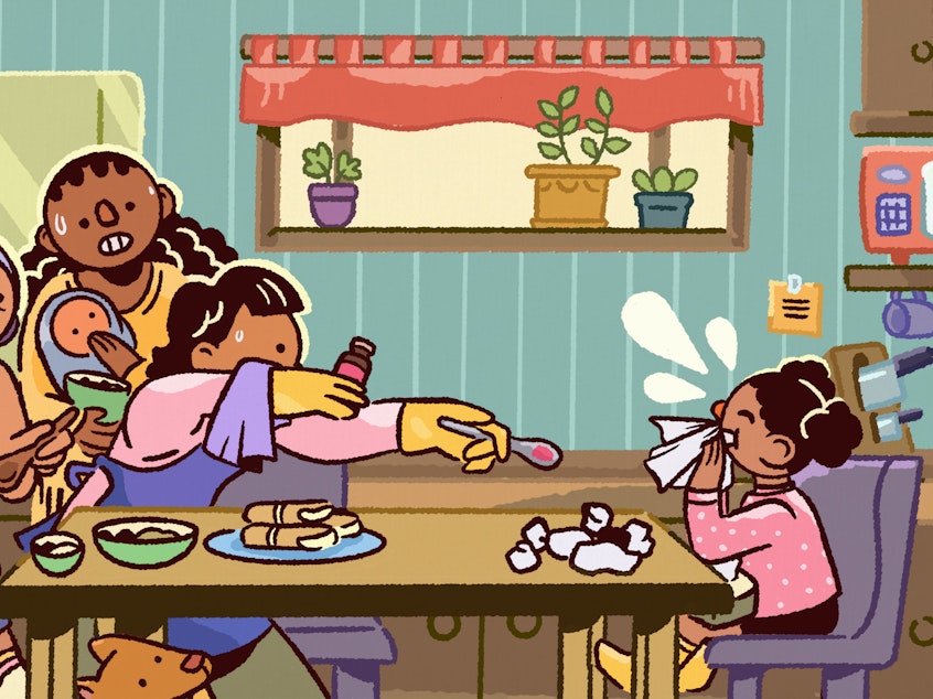 Reporter and parent Selena Simmons Duffin checked with infectious disease experts to learn how strategies from the coronavirus pandemic can be adapted to help parents keep their little ones and the whole family from sharing cold and flu viruses.