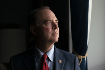 caption: House Intelligence Committee Chairman Adam Schiff, D-Calif., answers questions regarding the public impeachment hearings set to begin on Wednesday. Schiff has been the face of the impeachment inquiry into President Trump.