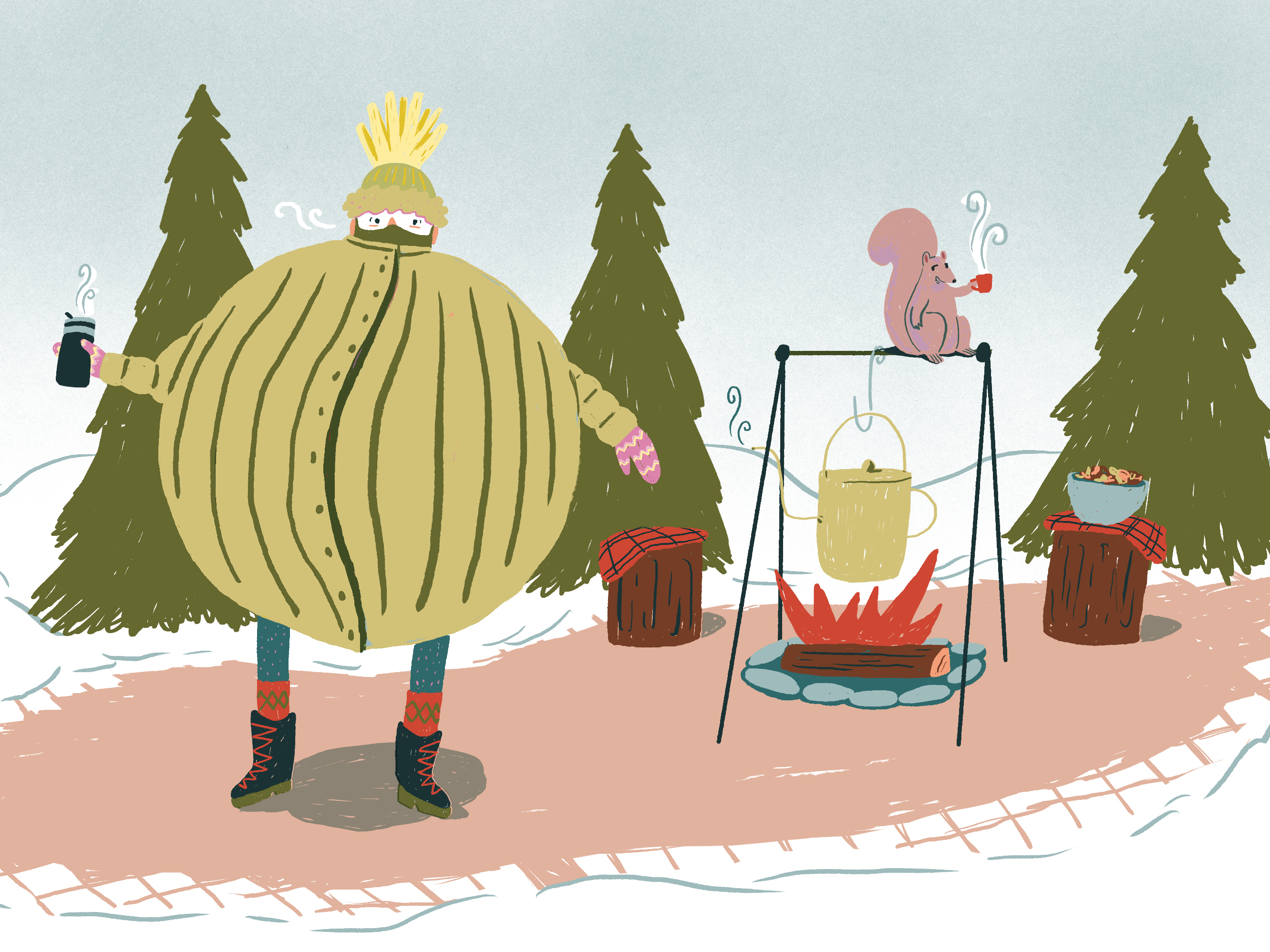 Retain heat and stay upbeat.