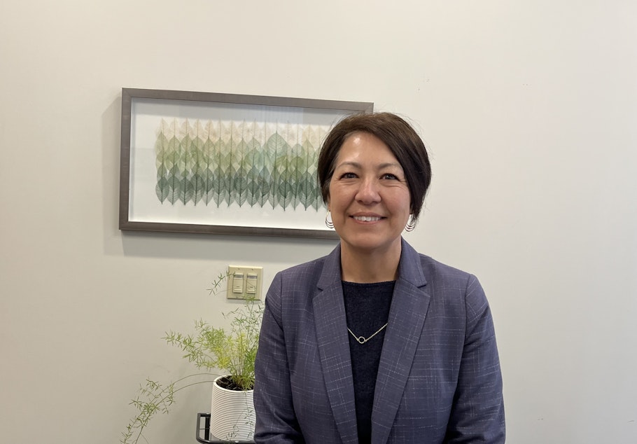 caption: King County Prosecutor Leesa Manion in her office on July 22, 2025.