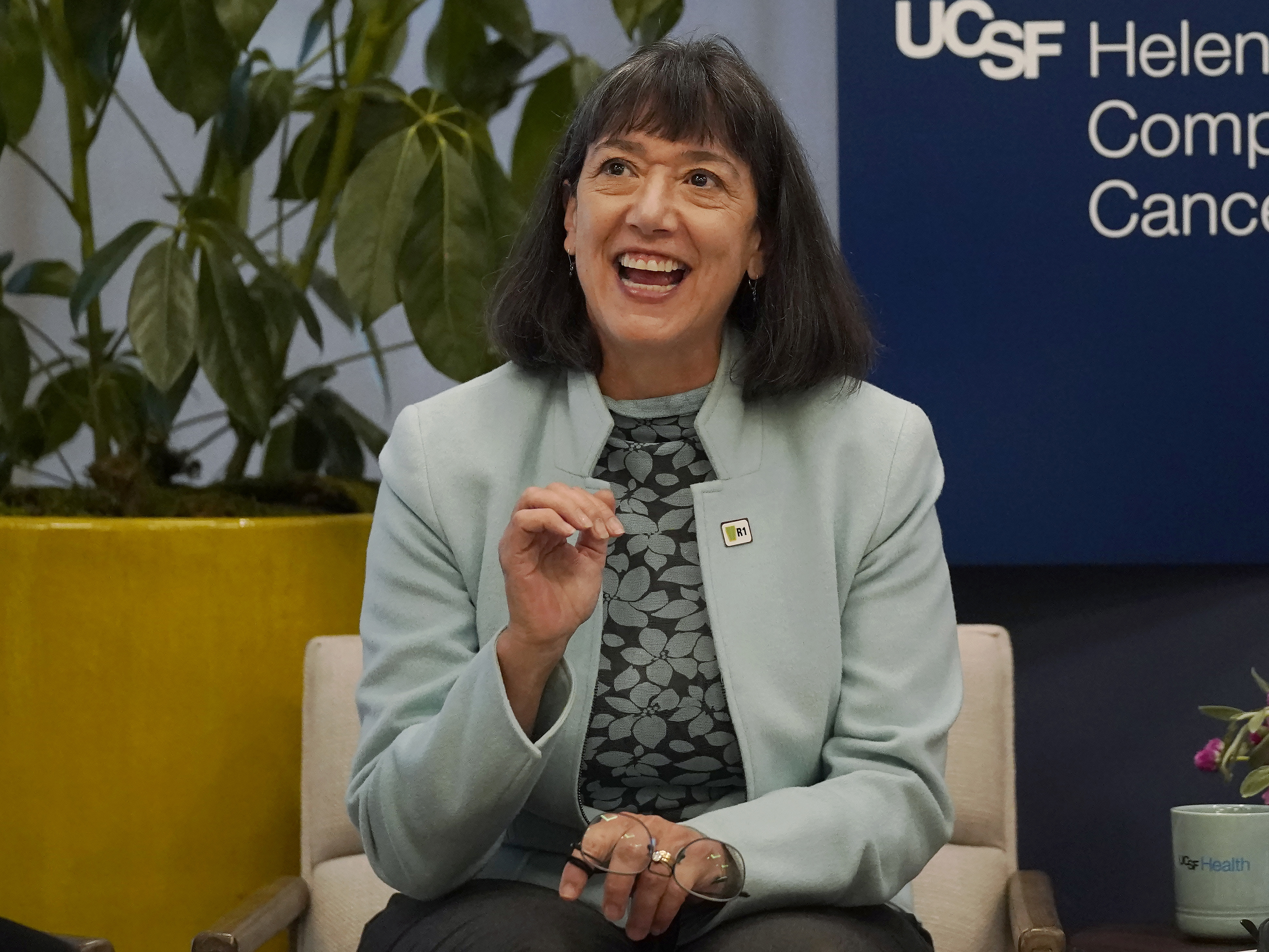 caption: Dr. Monica Bertagnolli has dedicated her career to the issue of cancer.