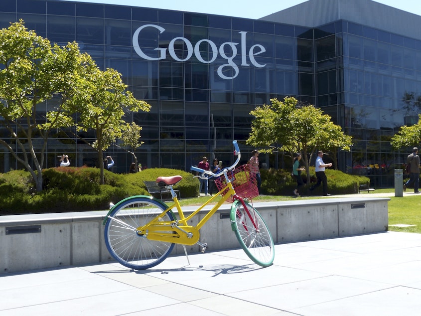 caption: Google headquarters in Mountain View: full of taxable employees should this measure pass.