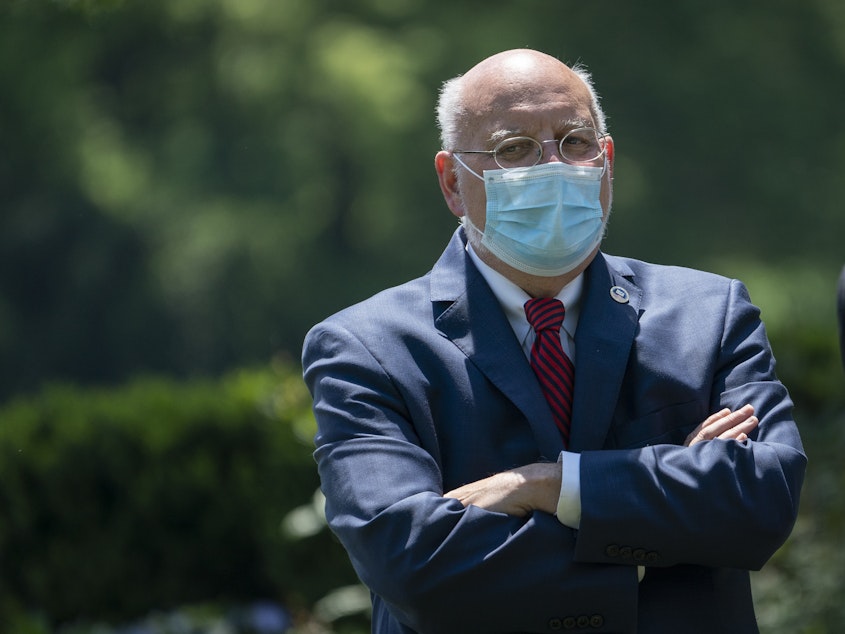 caption: Dr. Robert Redfield, director of the Centers for Disease Control and Prevention, says a new analysis supports the effectiveness of the CDC's system for spotting infectious disease outbreaks early.