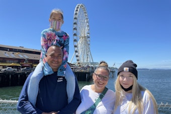 caption: The Trujillo family of New Mexico plans to flee Seattle this weekend for the cooler climes of Forks, on Washington's Olympic Peninsula