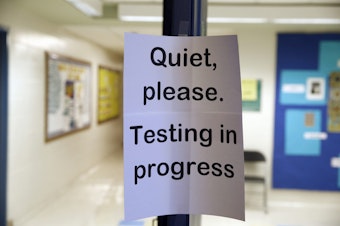 caption: Critics of the GRE graduate school entry exam say the test seems to favor whiter, wealthier students. Minorities and poorer students tend to perform worse. (Alex Brandon/AP)
