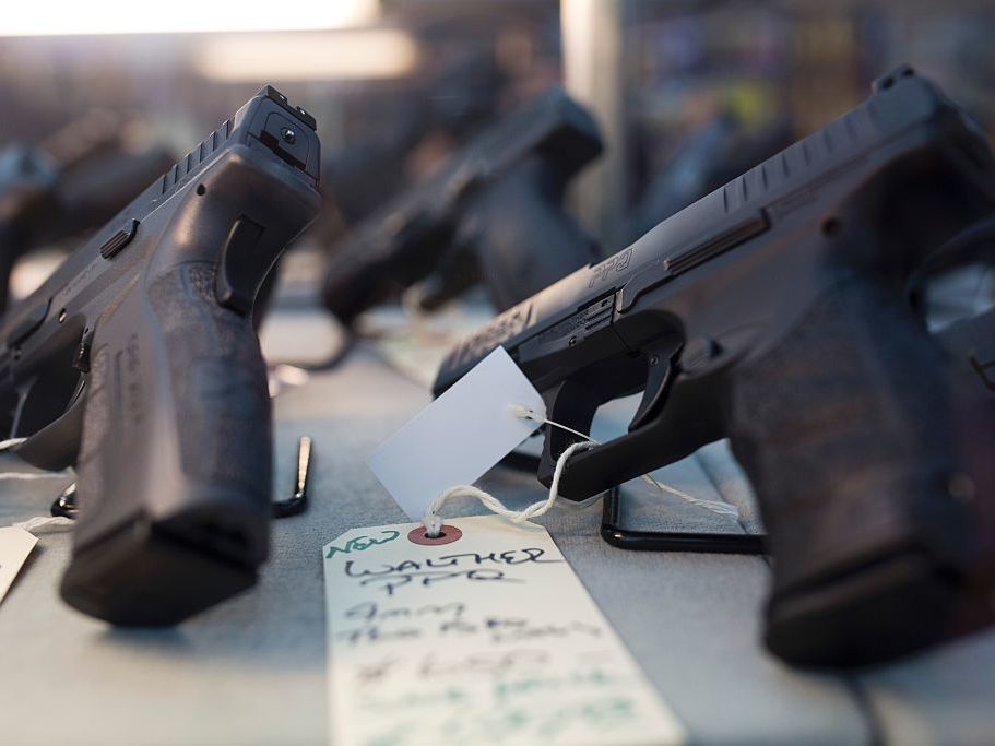 caption: The Justice Department took a step toward making it easier for states to implement what are known as "red flag laws" on Monday, sharing a model for how states could temporarily remove guns from people deemed dangerous to themselves or others.