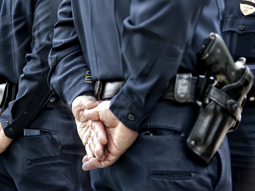 caption: Critics say American officers should be trained in defensive tactics, especially empty-hand techniques, so that they depend less on tasers and guns.