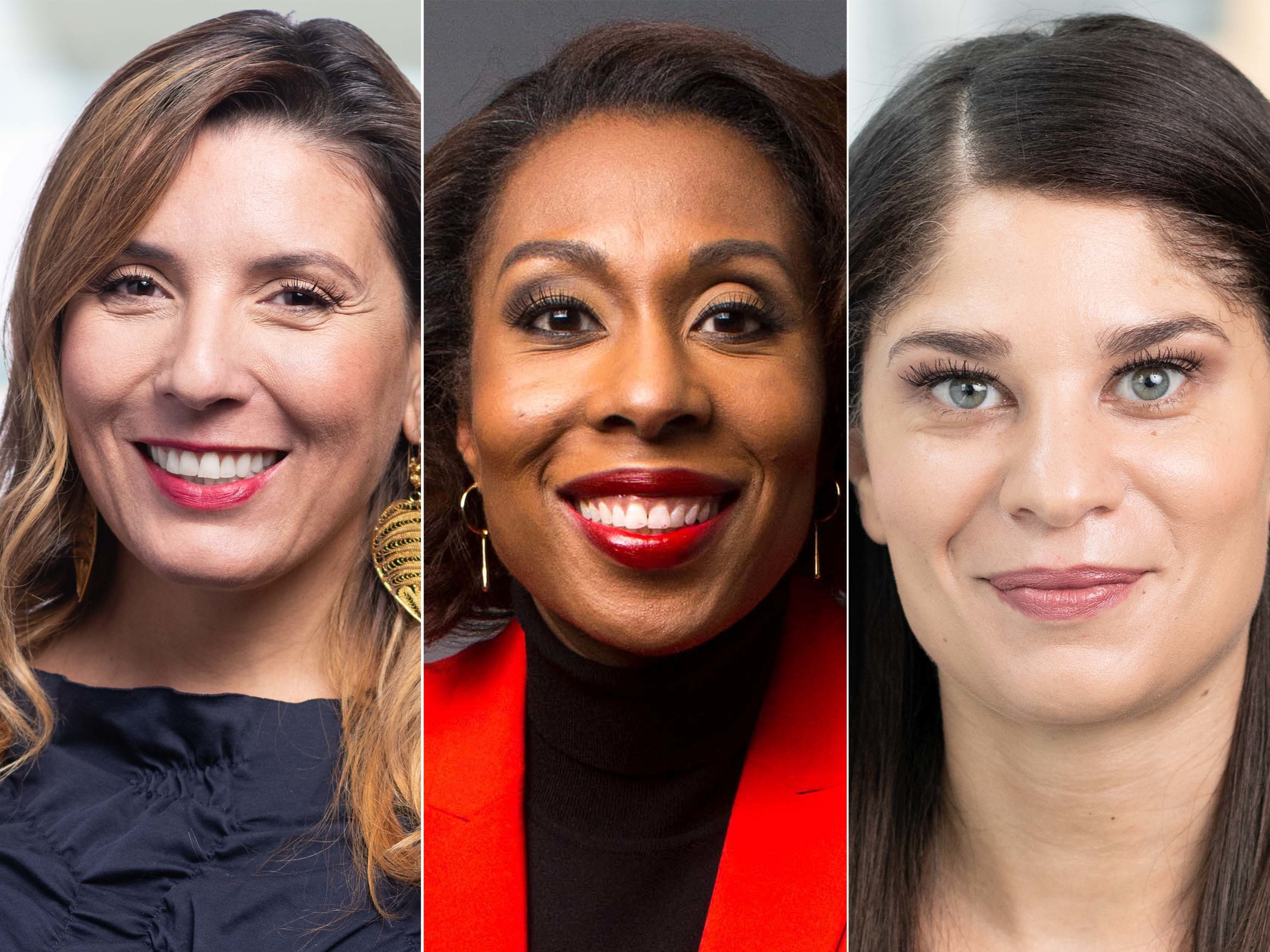 caption: (L-R) Lulu Garcia-Navarro, Audie Cornish, Noel King