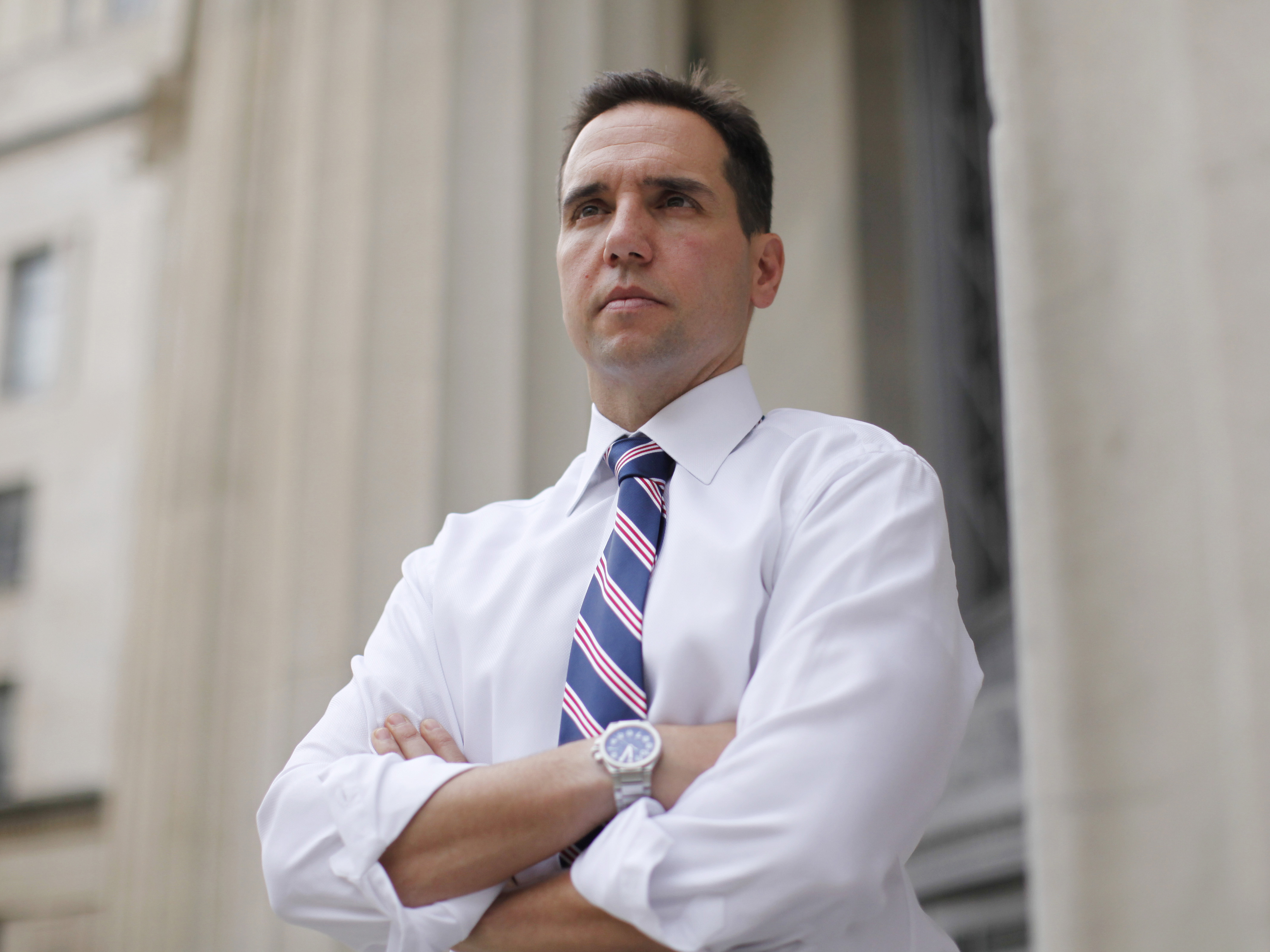 caption: Department of Justice's chief of the Public Integrity Section, poses for photo at the Department of Justice in Washington, on Aug. 24, 2010. Attorney General Merrick Garland named Smith a special counsel on Friday to oversee oversee DOJ's criminal investigations involving former President Donald Trump.