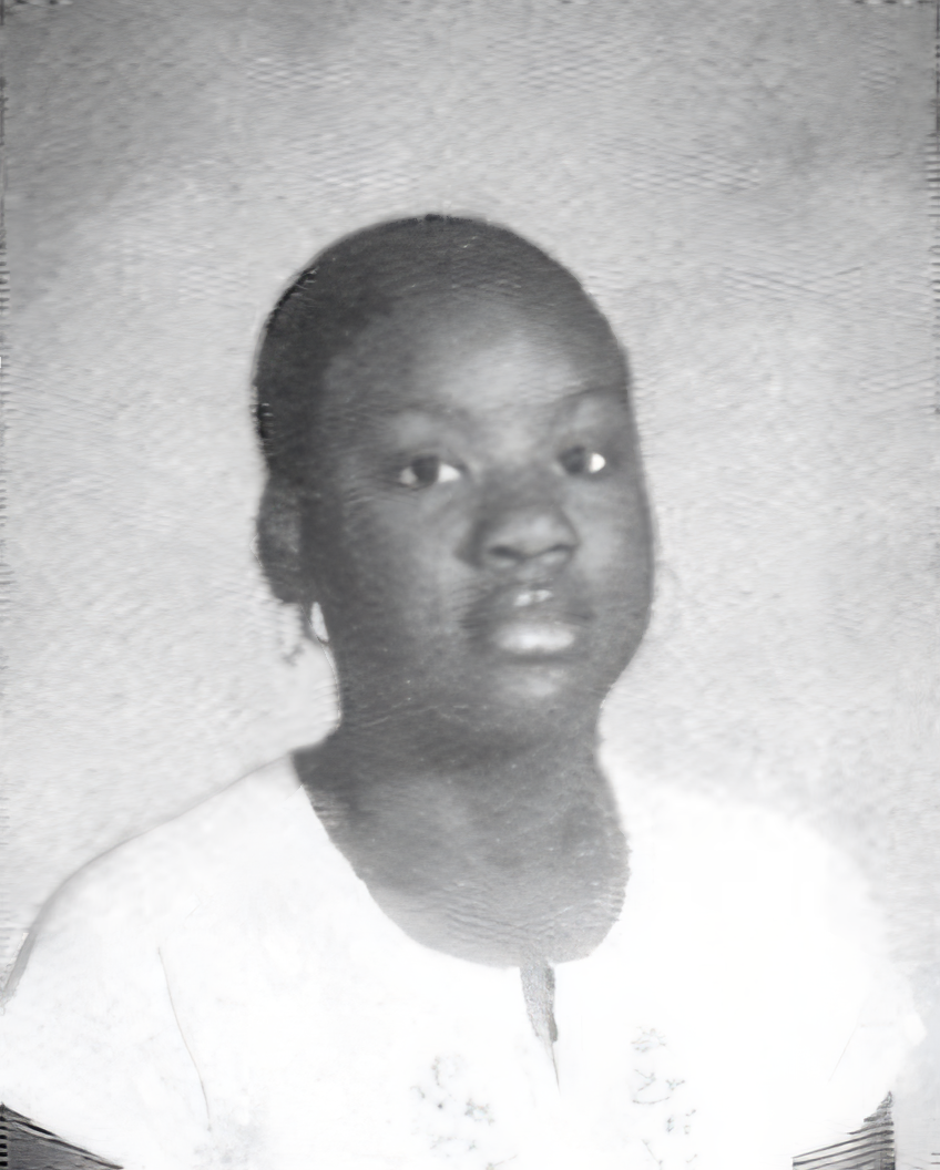 caption: Ashley Dinwiddle in her seventh grade yearbook photo at Jason Lee Middle School in Tacoma. The school was renamed Hilltop Heritage Middle School in October 2021.