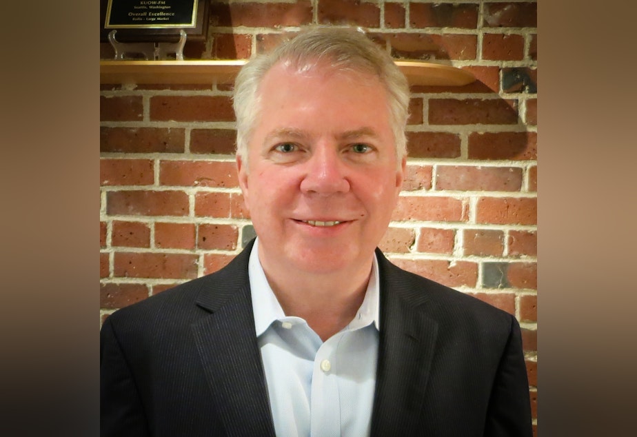 caption: Seattle Mayor Ed Murray in the KUOW studios.