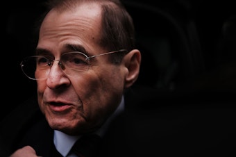 caption: The chair of the U.S. House Judiciary Committee , Jerry Nadler, D-N.Y. in New York City last month.