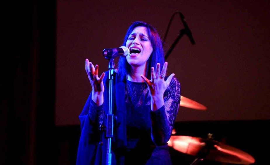 caption: Sarah Aroeste has dedicated her life to writing and performing songs in the Ladino language