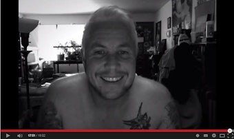 caption: Over the last two years, Kim has transitioned into a male body. He chronicled his transition in YouTube vlogs. This screen grab is from Aug. 4, 2014.