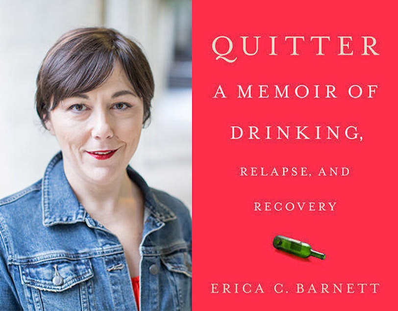 caption: Book cover and photo of Erica Barnett
