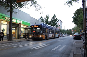 caption: The 73 currently runs from north Seattle to downtown via the U-District. Under the new plan, riders will have to transfer to light rail to get downtown, which can't get snarled in traffic. Some buses will still go downtown during peak periods.