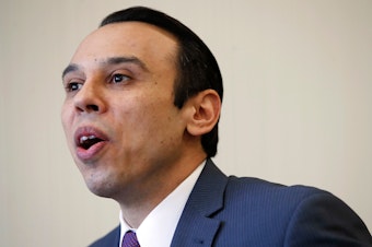 caption: Roger Severino, director of the Office for Civil Rights, announced Friday a new proposed rule rolling back anti-discrimination protections for transgender patients. Those protections had been written in 2016 but enjoined in court.