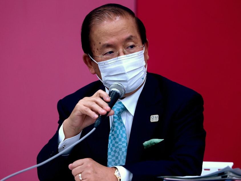 caption: Tokyo 2020 CEO Toshiro Muto says officials will evaluate the status of the Games depending on the rates of coronavirus infections.
