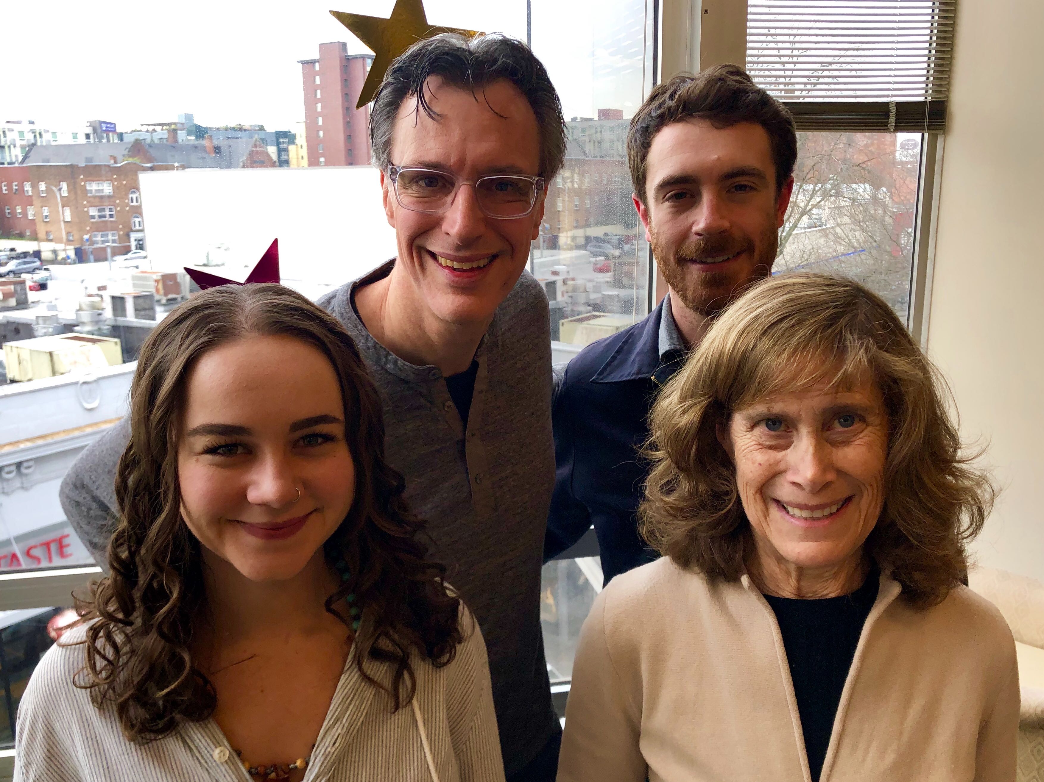 caption: Monica Nickelsburg, Bill Radke, David Kroman, Joni Balter [L-R]