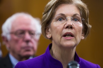 caption: Sen. Elizabeth Warren, D-Mass., released a DNA analysis to clarify questions about her Native American heritage, something President Trump commonly mocks. Warren is considering a 2020 presidential bid.