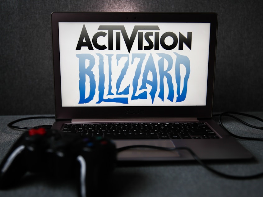 caption: Activision Blizzard is behind such successful franchises as Call of Duty and Candy Crush. It is being acquired by Microsoft.