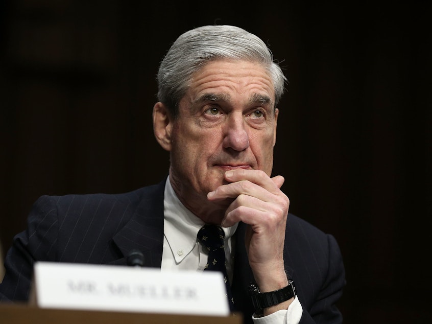 caption: In a March letter, Department of Justice leaders said special counsel Robert Mueller's findings were insufficient to merit criminal charges for obstruction.