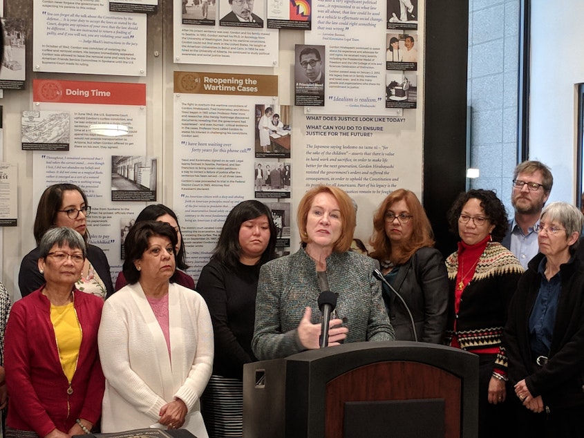 caption: Seattle Mayor Jenny Durkan announces an executive order to prevent displacement