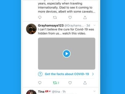 caption: Twitter announced on Monday that tweets related to the coronavirus containing misleading, disputed or unverified claims will now carry labels warning users about the content.