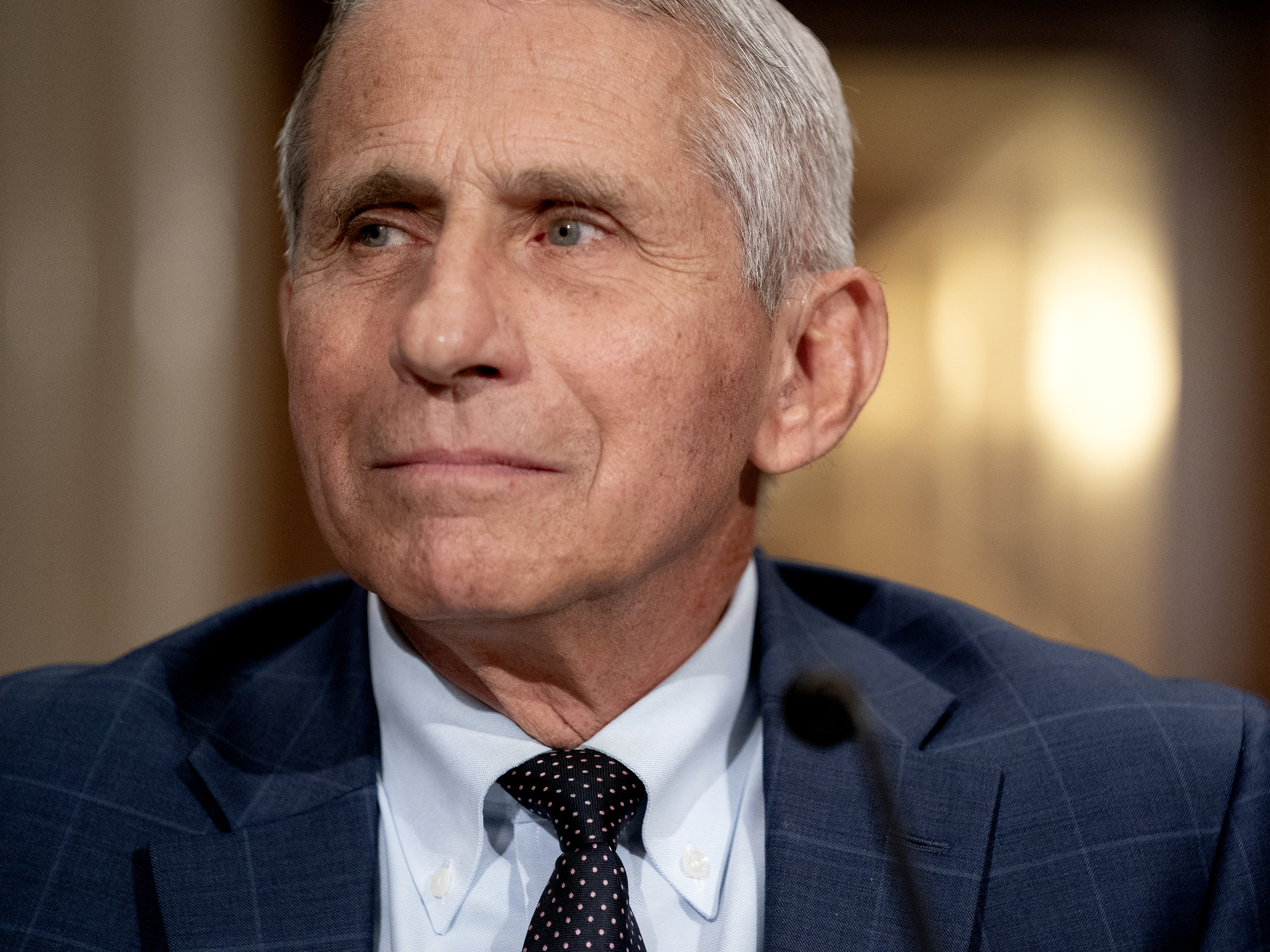 caption: Anthony Fauci, director of the National Institute of Allergy and Infectious Diseases, before the start of a Senate Health, Education, Labor, and Pensions Committee confirmation hearing in Washington, D.C., U.S., last month.