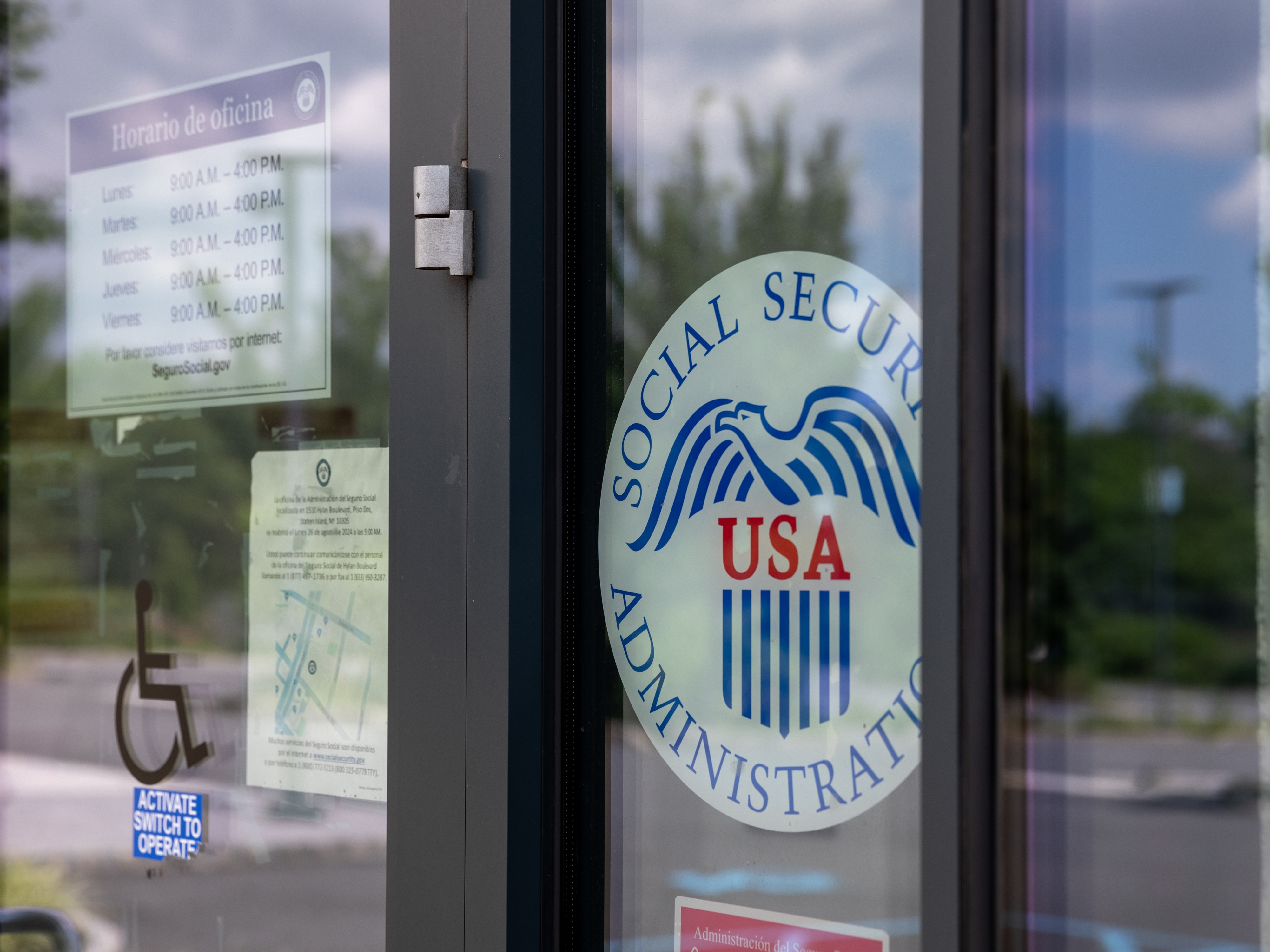 caption: There is an ongoing staffing crunch at the Social Security Administration. Here is one of the agency's field offices, on Staten Island, N.Y.