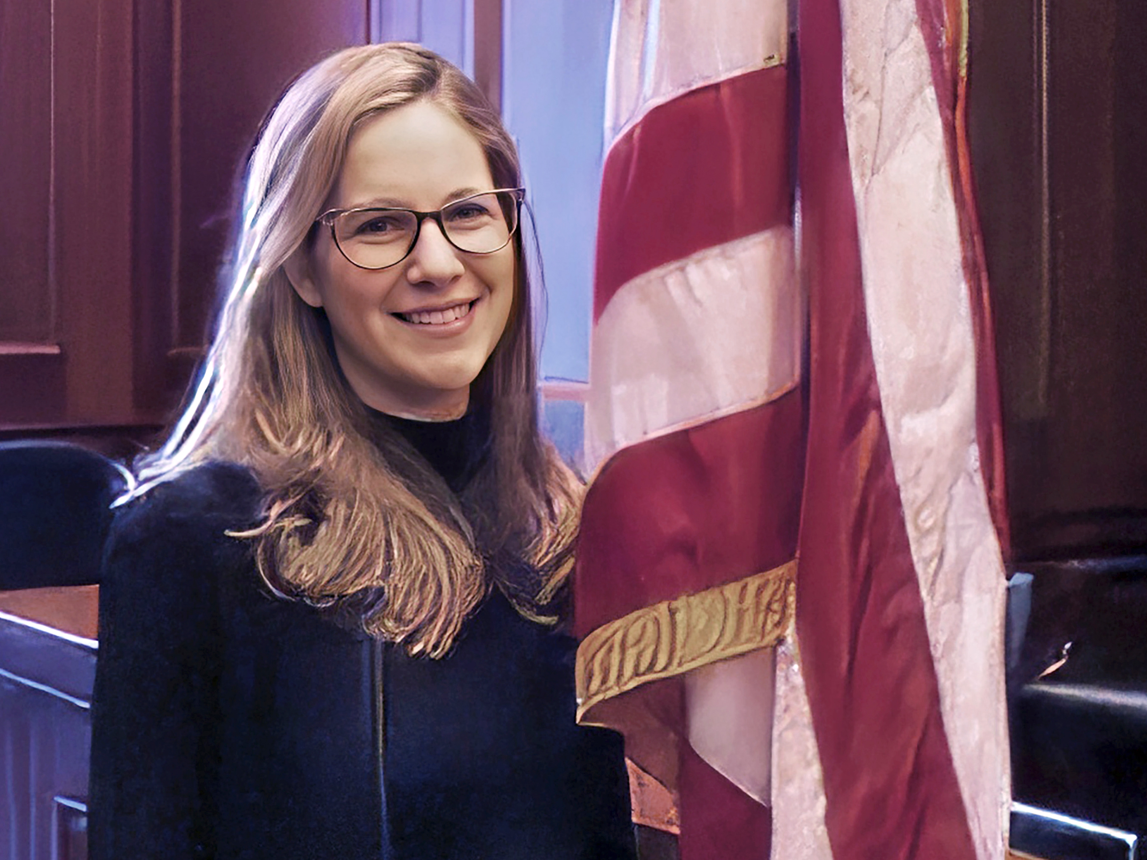 caption: This undated image shows Danielle R. Sassoon, who resigned Thursday as acting U.S. attorney for the Southern District of New York. She was one of three federal prosecutors who resigned over the Justice Department's decision to drop the Eric Adams case.