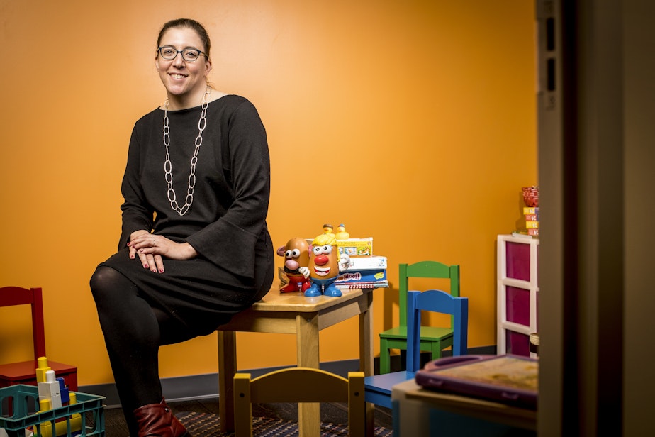 caption: Kristina Olson, associate professor of psychology at the University of Washington.