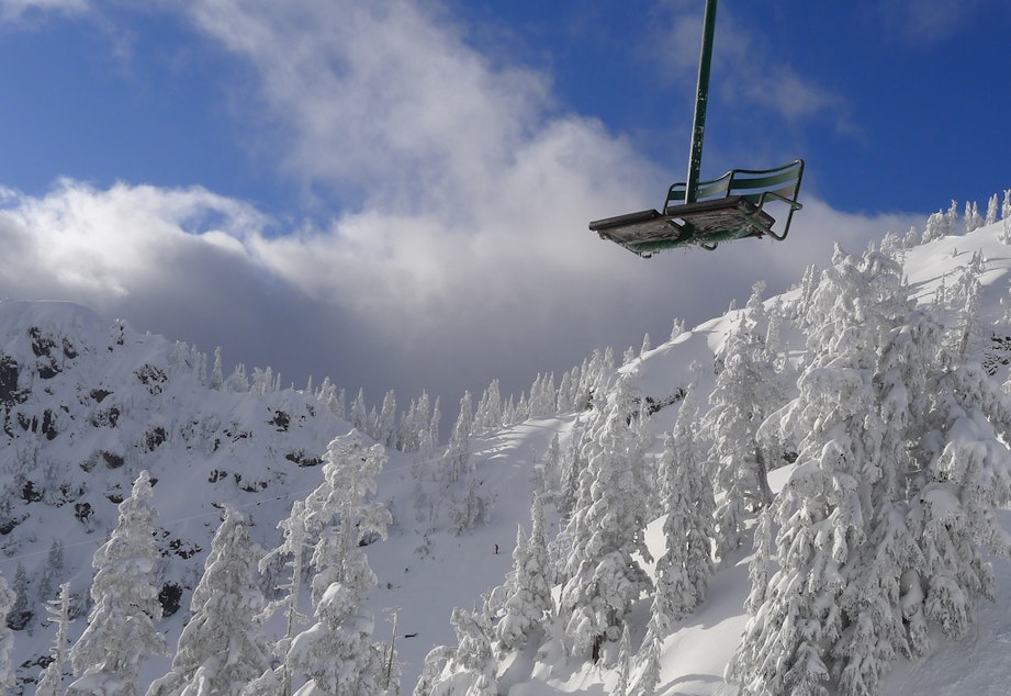 caption: File photo: Chairlift at Alpental, Snoqualmie Pass