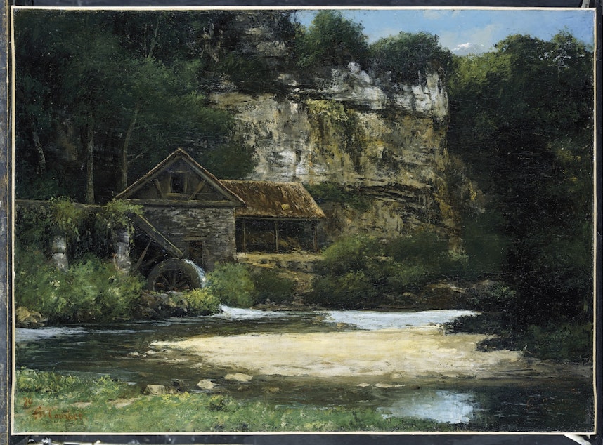 caption: Gustav Courbet (French, 1819-1877), Le Moulin, 1874/6.