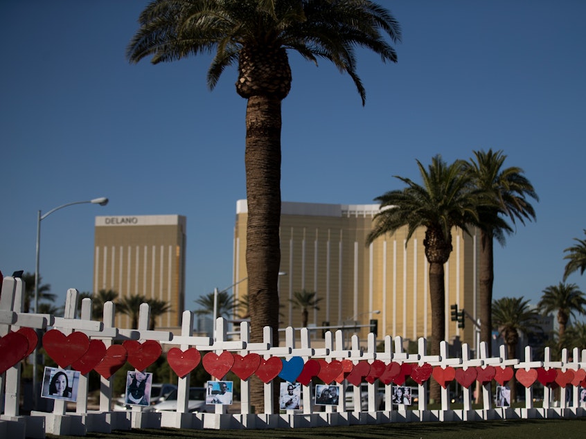 caption: On Tuesday, the FBI announced it could not uncover the motive that drove Stephen Paddock to kill 58 people and injure hundreds more on Oct. 1, 2017. The FBI has closed its investigation.