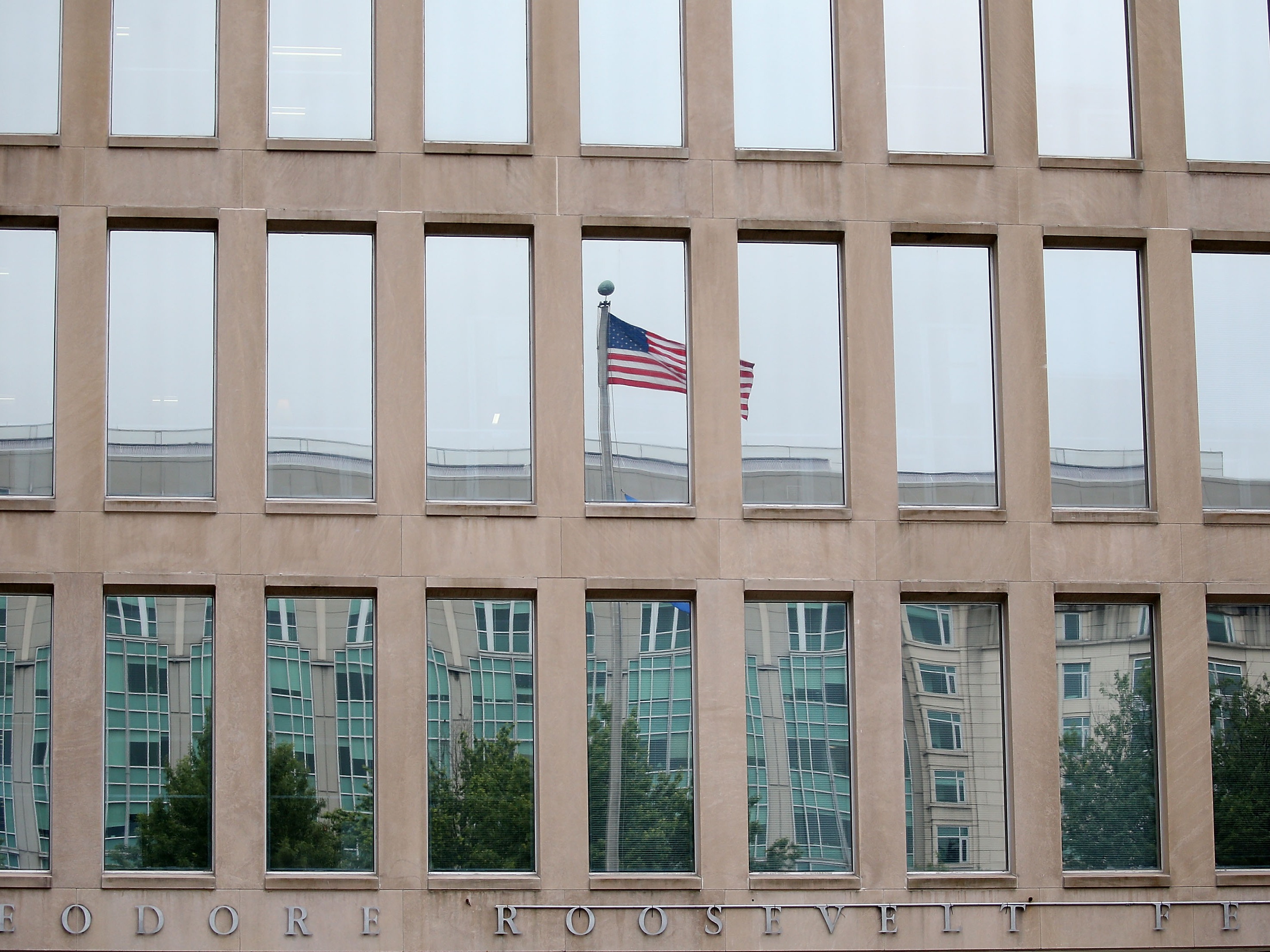 caption: The Theodore Roosevelt Federal Building that houses the Office of Personnel Management headquarters is shown June 5, 2015 in Washington, D.C.