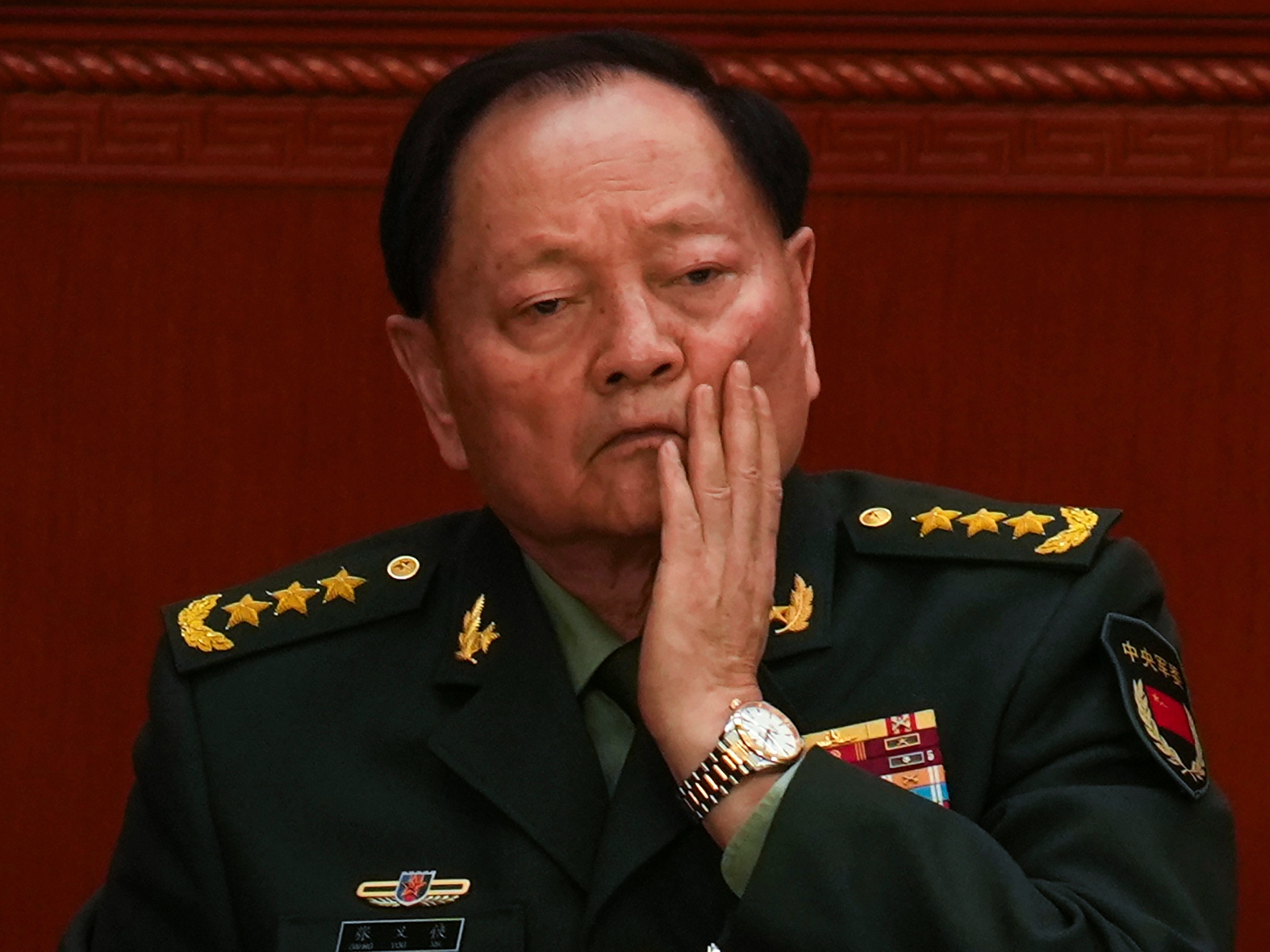 caption: FILE  - Gen. Zhang Youxia, vice chairman of China's Central Military Commission attends the opening session of the National People's Congress (NPC) at the Great Hall of the People in Beijing.
