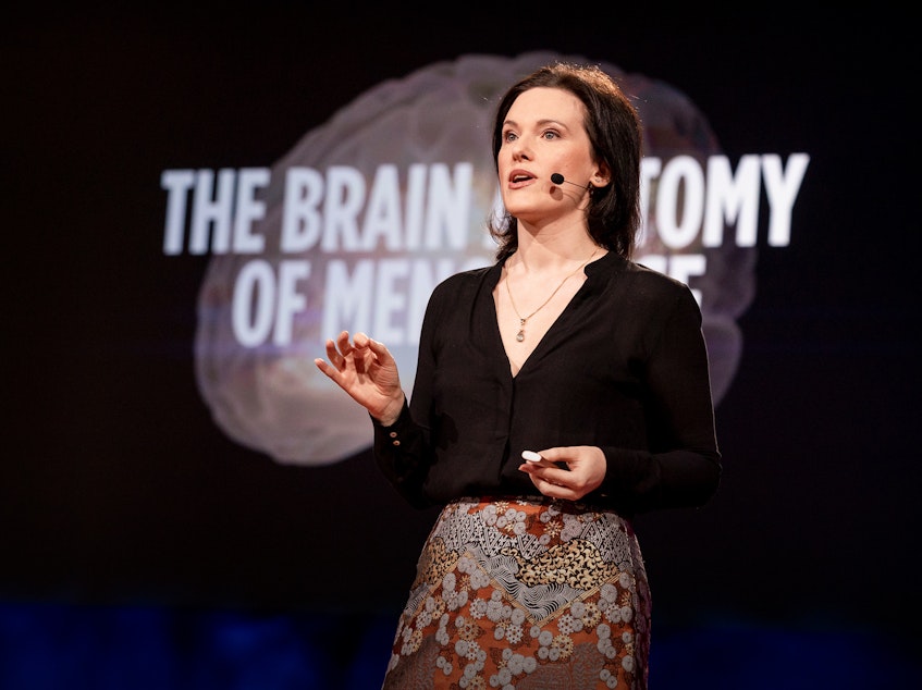 Lisa Mosconi speaks at Shoham Arad speaks at TEDWomen 2019: Bold + Brilliant, December 4-6, 2019, Palm Springs, California. Photo: Jasmina Tomic / TED
