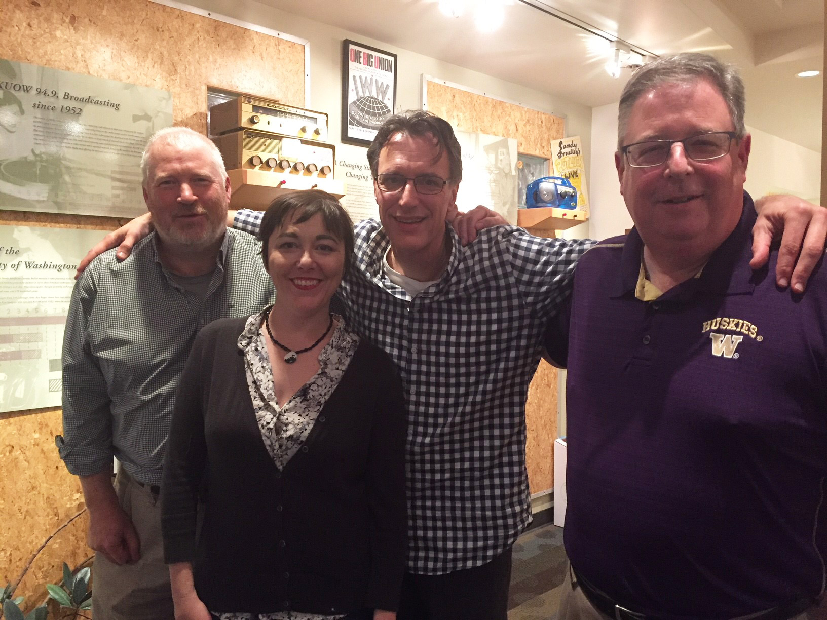 caption: Mike McGinn, Erica Barnett, Bill Radke, Chris Vance [L-R]