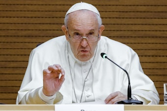 caption: "The person who files the report, the person who alleges to have been harmed and the witnesses shall not be bound by any obligation of silence" about sexual abuse cases against clergy, according to a new policy approved by Pope Francis.