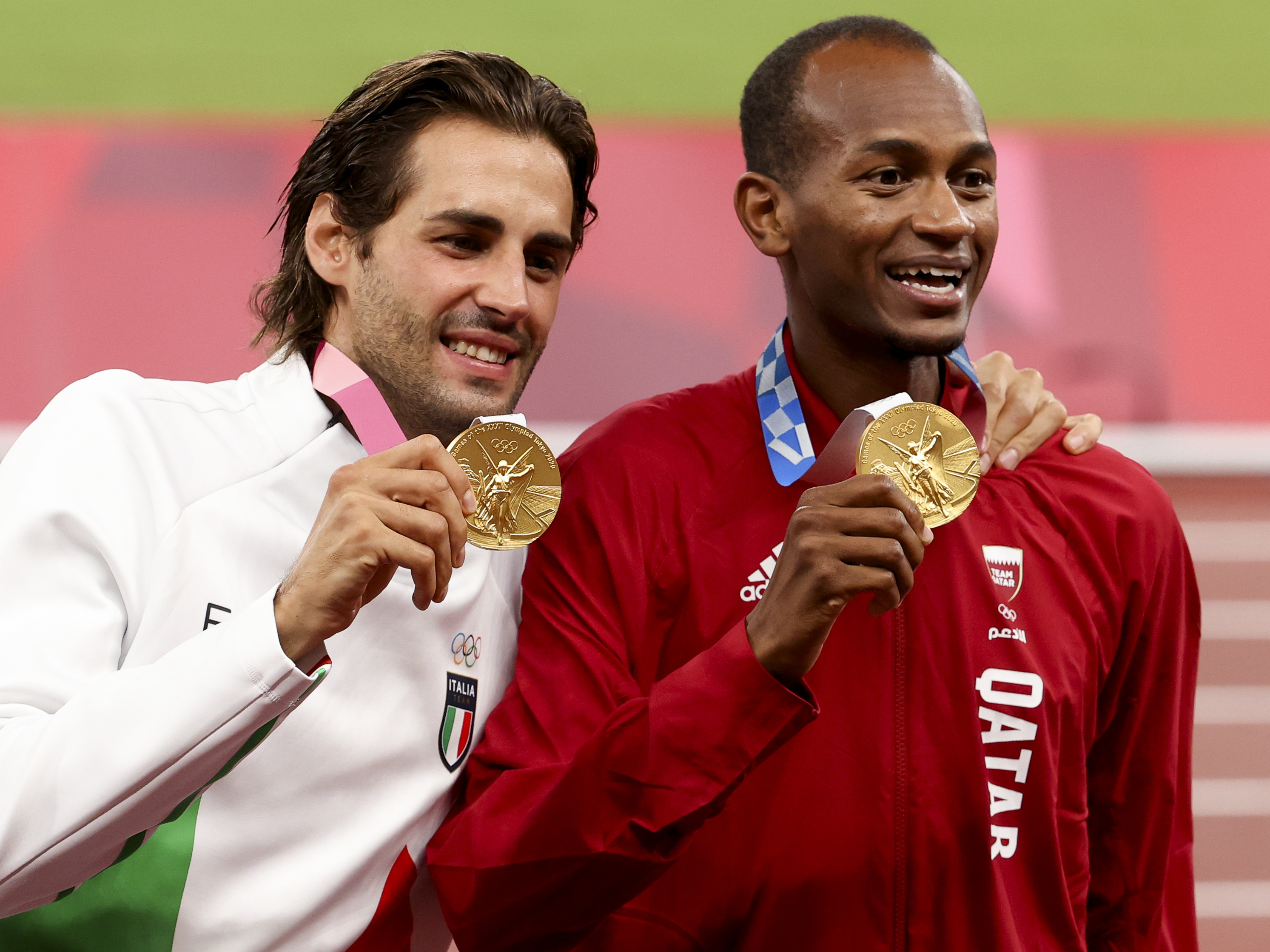 KUOW Mutaz Essa Barshim And Gianmarco Tamberi Share The Gold Medal In