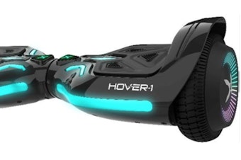 caption: The 2020 model of the Hover-1 Superfly Hoverboard is being recalled after it was found to have a software issue that can make it move without the user intending it to.