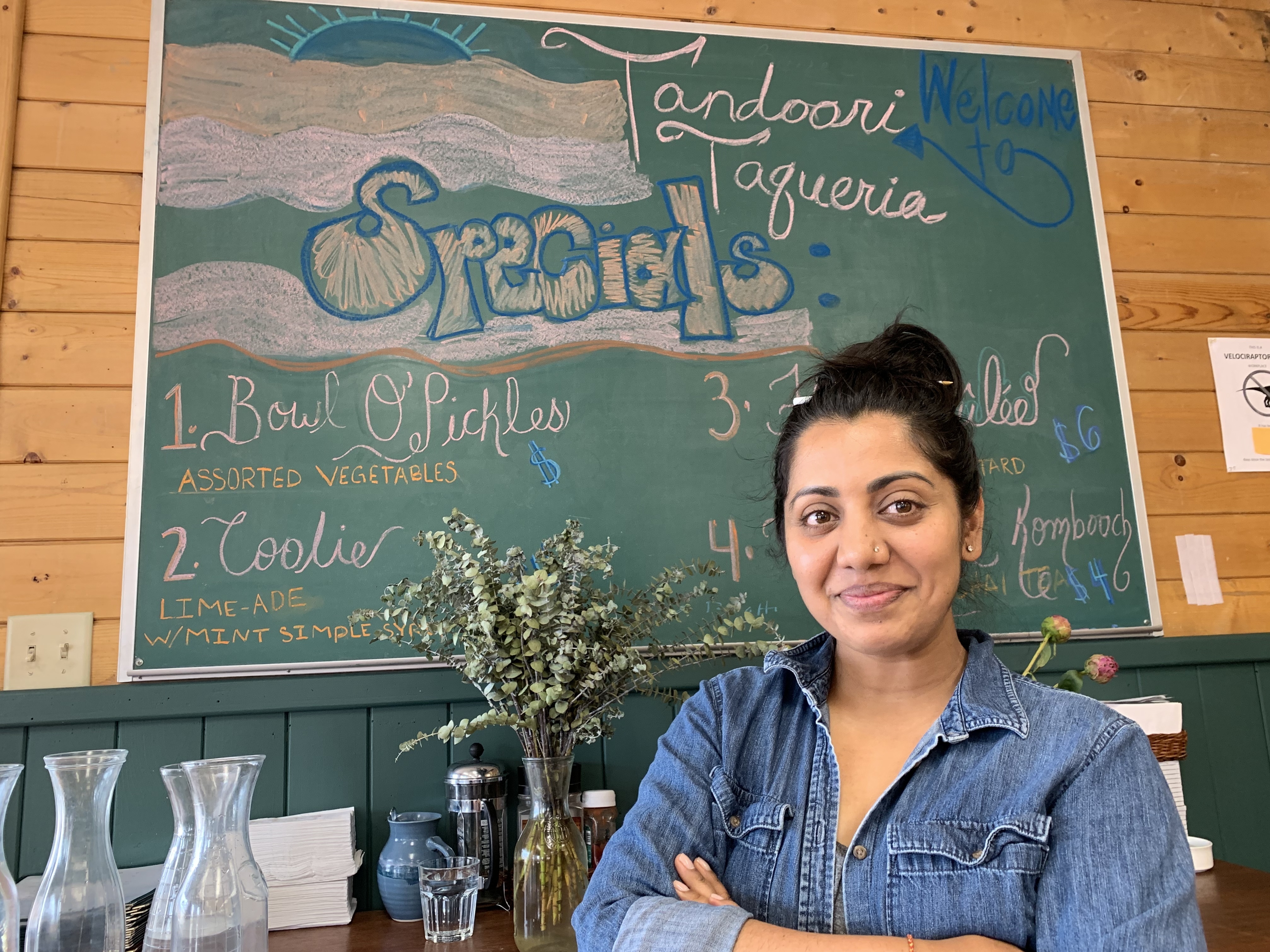 caption: Five years ago, Ripple Desai opened the Tandoori Taqueria in her hometown of Panguitch, Utah, tapping into a growing tourist market.