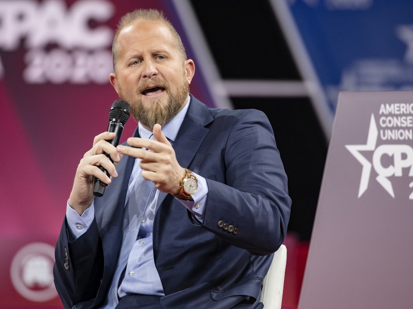 caption: Brad Parscale, who has been a familiar presence during President Trump's election runs, had threatened to harm himself, his wife told police. Parscale is now in a hospital; police say he cooperated with officers who came to his home Sunday.