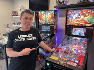 caption: Brent Bowen started playing pinball as a kid in the Tri-Cities. Now, he owns seven pinball machines and hopes to start a league in the Tri-Cities, where there's a dearth of pinball players compared to the rest of the Northwest.
