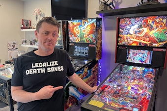 caption: Brent Bowen started playing pinball as a kid in the Tri-Cities. Now, he owns seven pinball machines and hopes to start a league in the Tri-Cities, where there's a dearth of pinball players compared to the rest of the Northwest.
