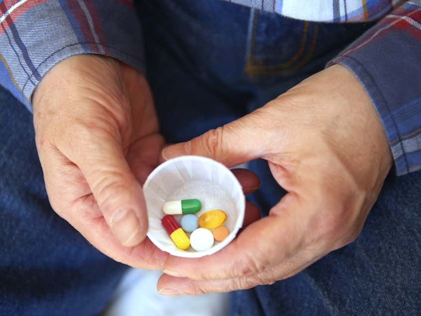 caption: Millions of Americans are prescribed statins to reduce the risk of heart disease, but many prefer to take supplements like fish oil, garlic and flaxseed.