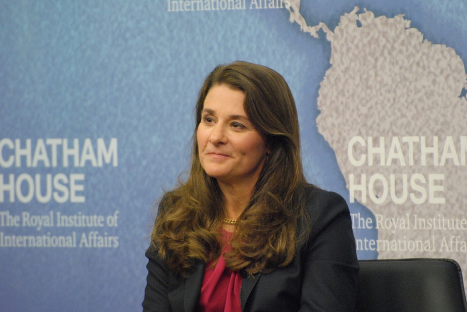 caption: Melinda Gates, Co-founder, Bill and Melinda Gates Foundation, in 2014.